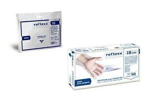 GUANTO MONOUSO POLIETILENE HDPE 100 PZ